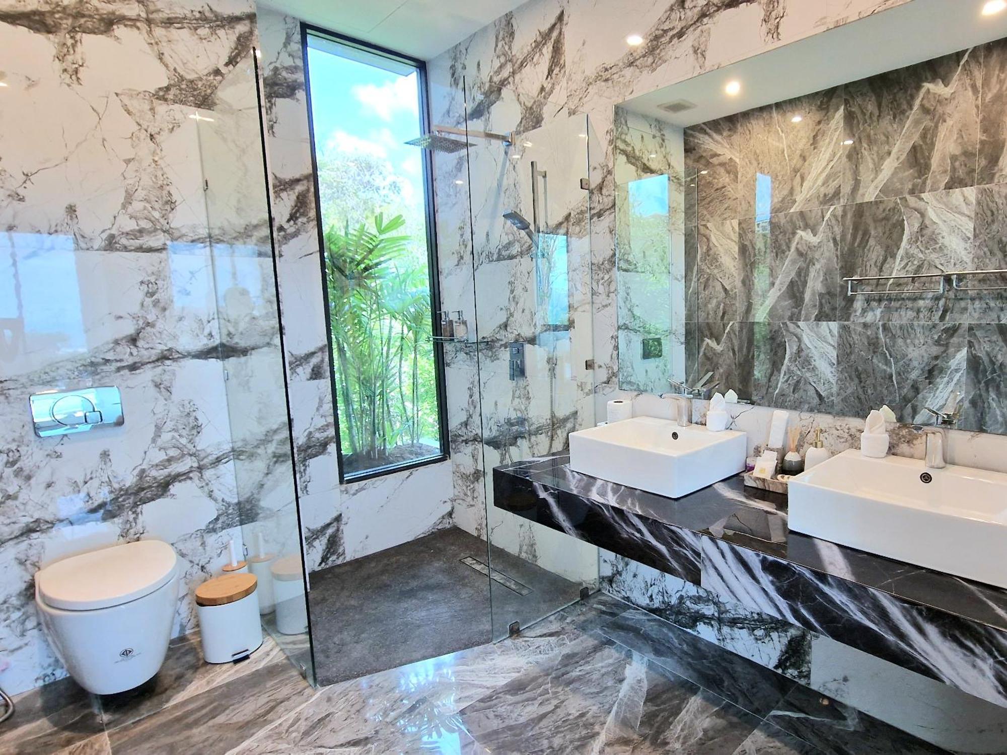 Villa Obsidian, With Staff, Sea View And Walk To Choeng Mon Beach 外观 照片
