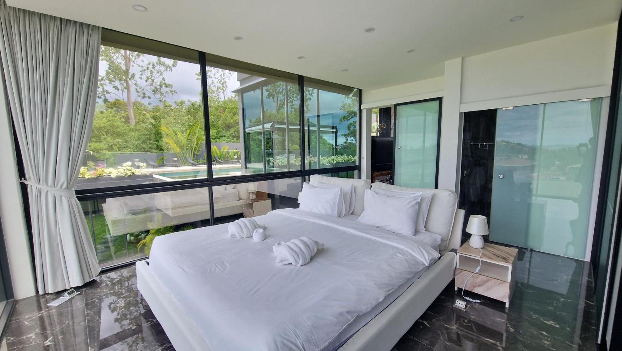 Villa Obsidian, With Staff, Sea View And Walk To Choeng Mon Beach 外观 照片